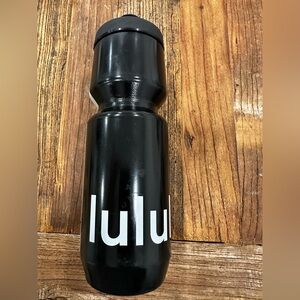 lululemon athletica Black Water Bottle with White Logo
